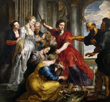 Cuadro de Peter Paul Rubens - Aquiles descubierto por Ulises y Diomedes