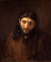 Cuadro de Rembrandt Harmenszoon van Rijn  - Cabeza de Cristo