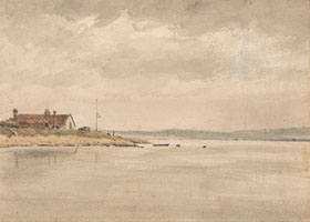 Cuadro de John Constable - Una vista sobre el Orwell