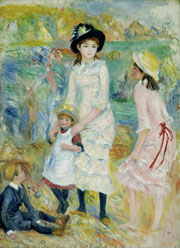 Cuadro de Pierre Auguste Renoir - Niños en la orilla del mar, Guernesey