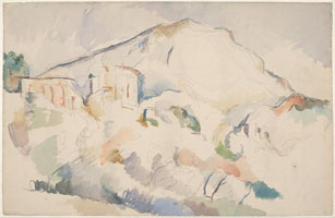 Cuadro de Paul Cézanne - Castillo Negro y Mont Sainte-Victoire c. 18901895