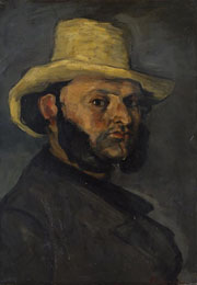 Cuadro de Paul Cézanne - Gustave Boyer en un sombrero de paja