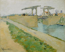 Cuadro de Vincent Willem van Gogh  - El puente de Langlois