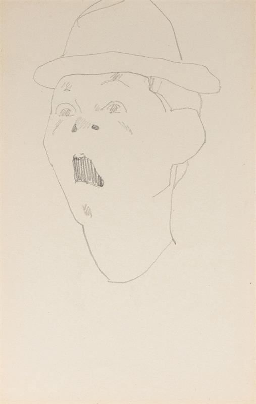 Cuadro de Amedeo Modigliani - Tête de clown ébahi (1905