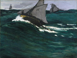 Cuadro de Oscar-Claude Monet - La Ola verde
