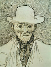 Cuadro de Vincent Willem van Gogh  - Campesino de Camargue 