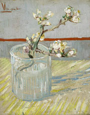Cuadro de Vincent Willem van Gogh  - Ramita de almendra en flor en un vaso