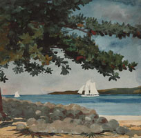 Cuadro de Homer winslow - Nassau - Agua y velero