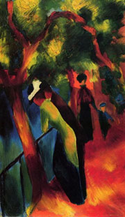 Cuadro de August Macke - La luz del sol Walk