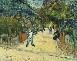 Cuadro de Vincent Willem van Gogh  - Entrada a los Jardines Públicos de Arle
