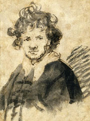Cuadro de Rembrandt Harmenszoon van Rijn  - Autorretrato Rembrandt VII