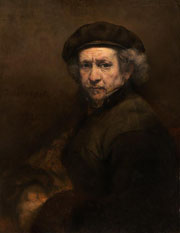 Cuadro de Rembrandt Harmenszoon van Rijn  - Autorretrato Rembrandt IV