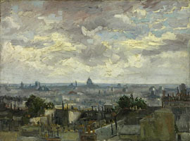 Cuadro de Vincent Willem van Gogh  - Vista de París