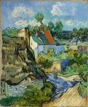 Cuadro de Vincent Willem van Gogh  - Casas en Auvers II