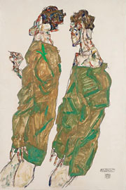 Cuadro de Egon Leo Adolf Schiele - Devoción