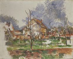 Cuadro de Paul Cézanne - Invierno paisaje de Giverny