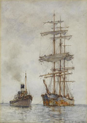 Cuadro de Henry Scott Tuke - Remolque