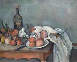 Cuadro de Paul Cézanne - Todavía vida con las cebollas