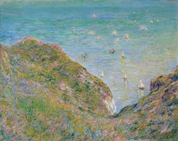 Cuadro de Oscar-Claude Monet - Vista desde el Acantilado en Pourville, Tiempo Brillante