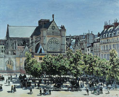 Cuadro de Oscar-Claude Monet - St. Germain l'Auxerrois