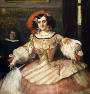 Cuadro de Joaquín Sorolla y Bastida - La actriz María Guerrero como 'La Dama Boba'