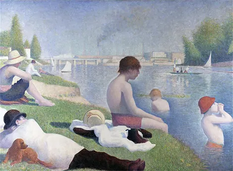 Bañistas en Asnières