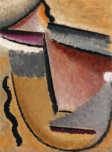 Cabeza Abstracta Retrato de Mela Eschrich