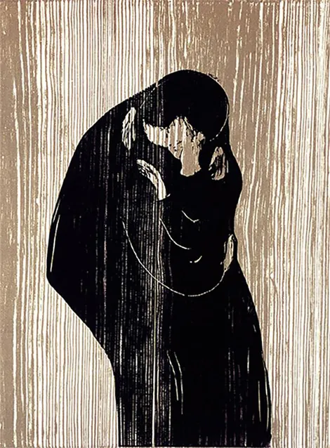 El Beso IV de Munch