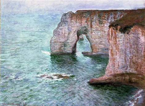 El Manneport Visto desde el Este