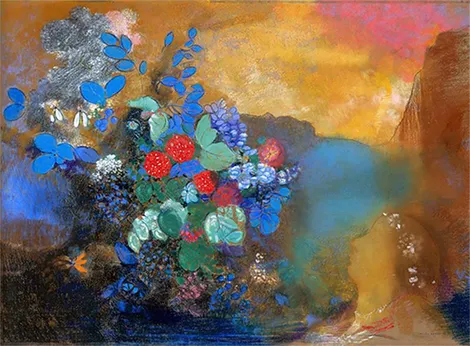Ophelia entre las flores