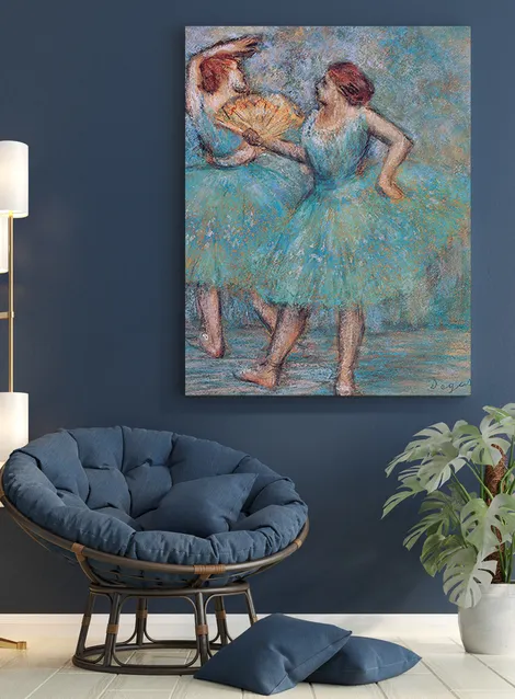 Dos bailarinas azul