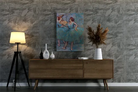 Dos bailarinas azul