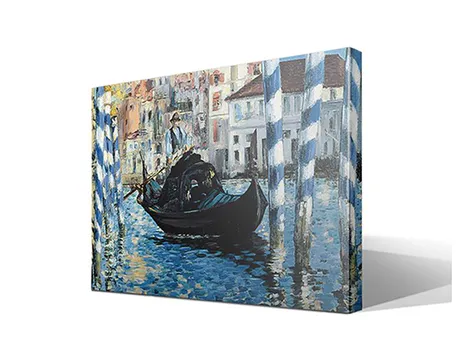 Góndola en el Gran Canal de Venecia