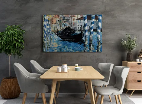 Góndola en el Gran Canal de Venecia