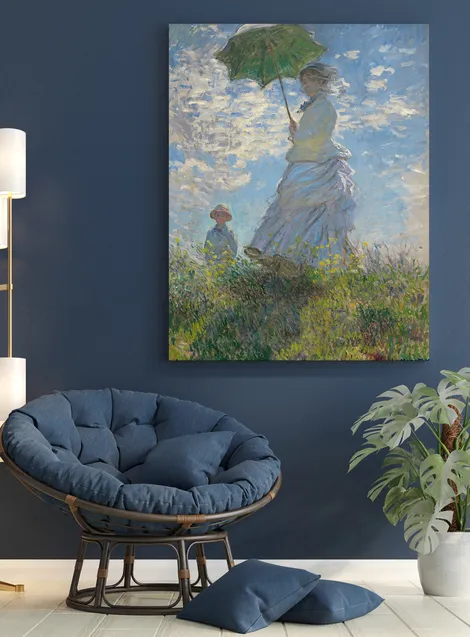 Mujer con Sombrilla - Madame Monet y su Hijo
