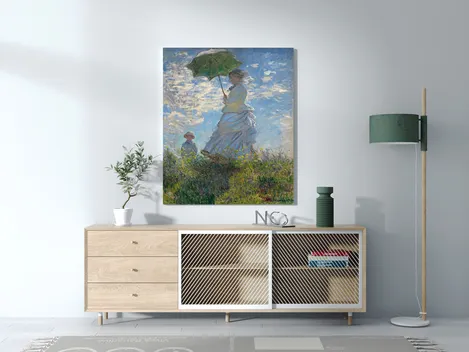 Mujer con Sombrilla - Madame Monet y su Hijo