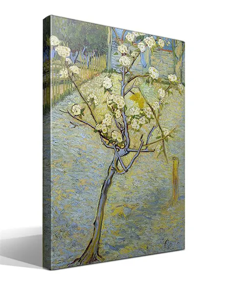 Pequeño árbol de pera en flor